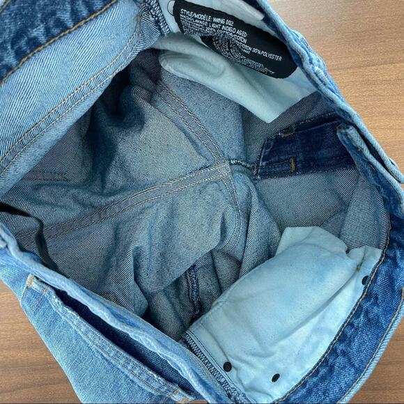 Denim X Alexander Wang | Womens 002 Relaxed Denim Jeans Blue Straight Leg Indigo - Picture 11 of 12